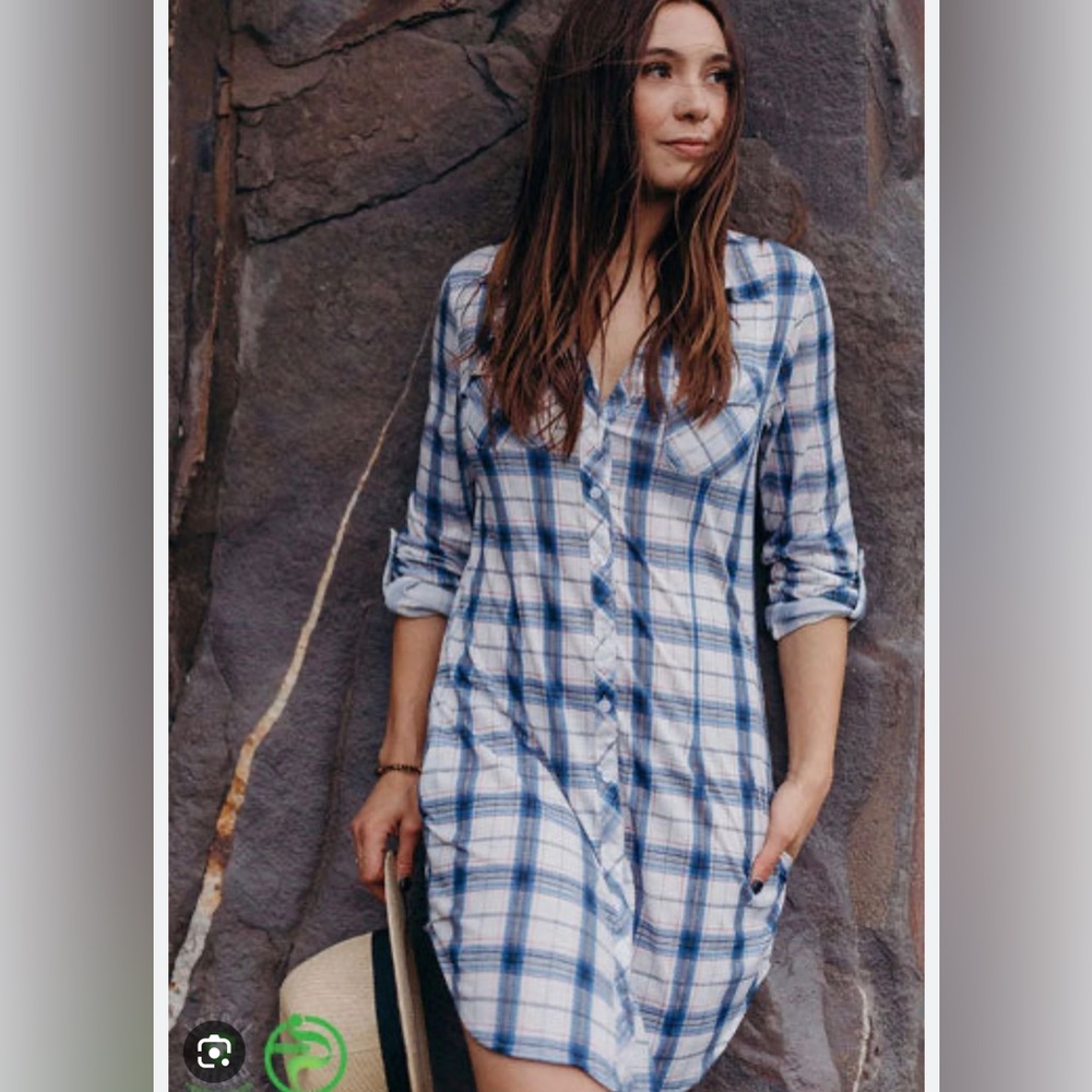 VGUC cloth and stone for Anthropologie shirt dress • size S